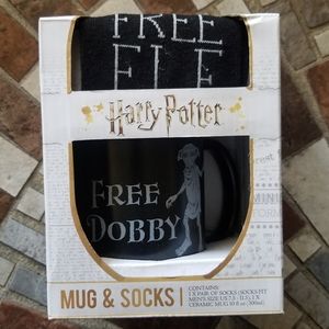 Harry Potter Dobby Mug & Sock Gift Set NWOT